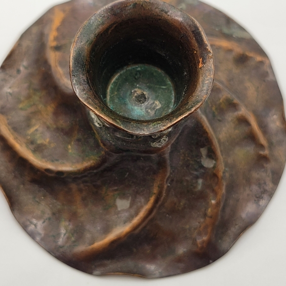 VTG Copper Craftsman Inc 700 Candlestick Holders (Candles NFS) - Picture 5 of 10